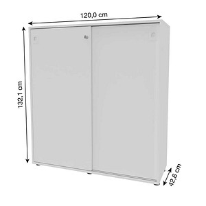 8029466006311 - Schiebetürenschrank Idea IDEC07M BABAI weiß 2 Fachböden 1200 x 426 x 1310 cm