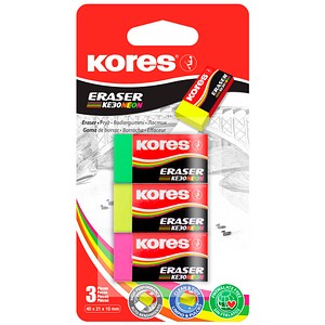 9023800403131 - Radiergummis für Bleistifte KE-30 farbsortiert 3 St
