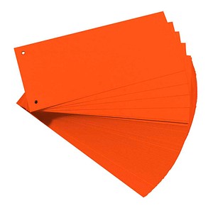 herlitz Trennstreifen orange, 180,0 g Karton 24,0 x 10,5 cm, 100 St.