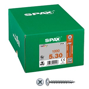 4003530092206 - Spax - Rückwandschraube r 88197 mSpitze Kreuzschlitz-PZ 5 x 30 26-Z Stahl galvanisch verzinkt wirox 4003530092206 - Spax - Rückwandschraube r 88197 mSpitze Kreuzschlitz-PZ 5 x 30 26-Z Stahl galvanisch verzinkt wirox