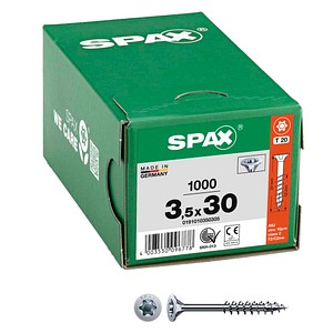 4003530096778 - Spax - Universalschraube 35 x 30 mm 1000 Stück Teilgewinde Senkkopf t-star plus T20 4CUT wirox - 0191010350305 4003530096778 - Spax - Universalschraube 35 x 30 mm 1000 Stück Teilgewinde Senkkopf t-star plus T20 4CUT wirox - 0191010350305