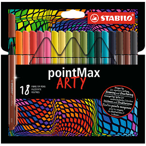 4006381581882 - STABILO Filzstifte Fil pointMax 18er ARTY Etui 08 Mehrfarbig 4006381581882 - STABILO Filzstifte Fil pointMax 18er ARTY Etui 08 Mehrfarbig