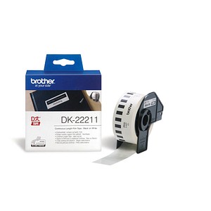 4977766628204 - 0 mm x 15 1 brother Endlosetikett für Etikettendrucker DK-22211 weiß 290 mm x 1524 m DK22211 4977766628204