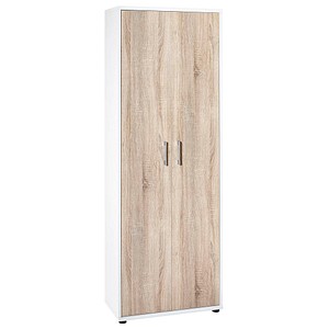 4260637311634 - Aktenschrank Cimal 701415 weiß eiche 4 Fachböden 650 x 340 x 1820 cm