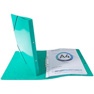 3130630548980 - 20 x Ringbuch A4 Manila-Karton Iderama 2 Ringe 15mm dunkelgr