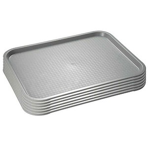 APS Tablett grau rechteckig 41,0 x 30,5 cm, 1 St.