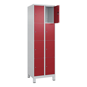 4066681680319 - Schließfachschrank Classic Plus lichtgrau rubinrot 080010-204 S10001 8 Schließfächer 600 x 500 x 1950 cm 4066681680319 C+P- 4066681680319 - Schließfachschrank Classic Plus lichtgrau rubinrot 080010-204 S10001 8 Schließfächer 600 x 500 x 1950 cm 4066681680319 C+P-