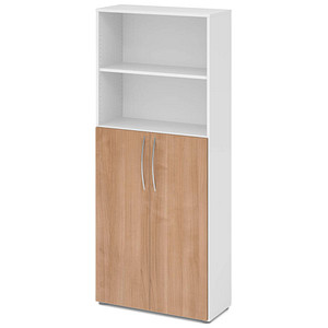 4032062305379 - Regalschrank 4770 V4770 W N BM weiß nussbaum 3 Fachböden 800 x 346 x 1880 cm 4032062305379 - Regalschrank 4770 V4770 W N BM weiß nussbaum 3 Fachböden 800 x 346 x 1880 cm