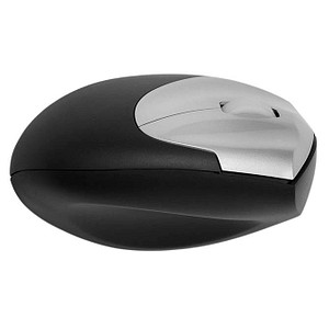 8717399996778 - Funkmaus BakkerElkhuizen Handshake Mouse Wireless f Linkshänder ergonomisch 2 Tasten & Scrollrad 400-3200 dpi USB Nano-Receiver schwarz-silber