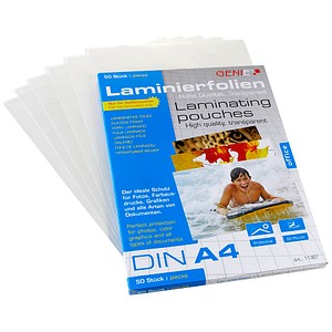 4015468113878 - Laminierfolien glänzend für A4 4015468113878 11387 50 Stück