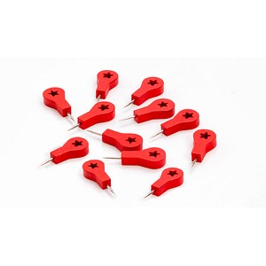 5905481600150 - 12 Pinnnadeln Dekorativ rot 5905481600150 12 Stück