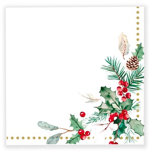 4002911835210 - Servietten Mistletoe and Pinecone 50 St