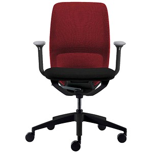 4049694007816 - Bürostuhl semotion net em-821 103 Stoff rot Gestell schwarz