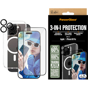5715685003394 - 3-in-1 Schutz-Set für Apple iPhone 16 Pro 5715685003394 PanzerGlass 5715685003394 - 3-in-1 Schutz-Set für Apple iPhone 16 Pro 5715685003394 PanzerGlass