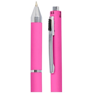 4014421320711 - 4-Farben-Kugelschreiber Multipen pink Schreibfarbe rot blau schwarz grau 1 St
