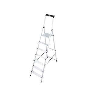 4009199126252 - Krause Systems - Krause Monto Alu 7-Stufen-Stehleiter solidy bis 150kg din EN131 Aluleiter