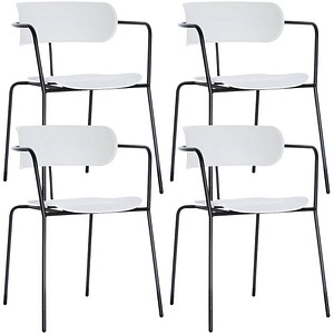 4 PAPERFLOW BISTRO Besucherstühle weiß günstig online kaufen 4 PAPERFLOW BISTRO Besucherstühle weiß günstig online kaufen