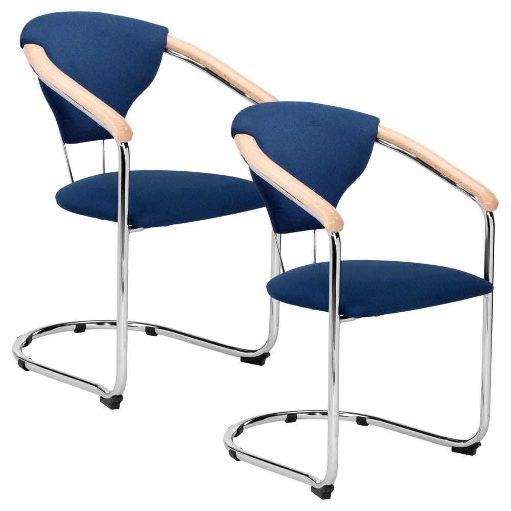 2 NOWY STYL Kelly Besucherstühle blau günstig online kaufen 2 PAPERFLOW MUST Besucherstühle blau