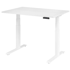 4032062191118 - HAMMERBACHER XDKB12 elektrisch höhenverstellbarer Schreibtisch weiß rechteckig C-Fuß-Gestell weiß 1200 x 800 cm 4032062191118 - HAMMERBACHER XDKB12 elektrisch höhenverstellbarer Schreibtisch weiß rechteckig C-Fuß-Gestell weiß 1200 x 800 cm