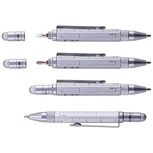 4024023165283 - Kugelschreiber LILIPUT TOOL PEN titanfarben Schreibfarbe schwarz 1 St
