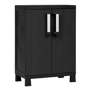 PAPERFLOW Lagerschrank GMISC2.01 MIDI, GMISC2.01 schwarz 3 Fachböden 65,0 x 37,0 x 93,0 cm