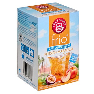 4009300012078 - Tee FRIO Pfirsich-Maracuja 18 Beutel a 25g 4009300012078 TEEKANNE 18 Gramm 4009300012078 - Tee FRIO Pfirsich-Maracuja 18 Beutel a 25g 4009300012078 TEEKANNE 18 Gramm