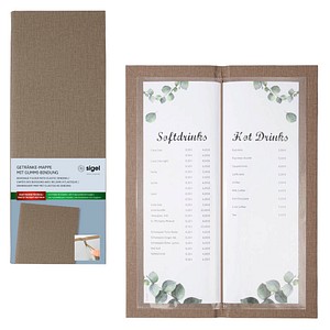 4004360768705 - Getränke-Mappe Gummi-Bindung 1 2 A4 Langformat Kunststoff beige 4004360768705 - Getränke-Mappe Gummi-Bindung 1 2 A4 Langformat Kunststoff beige