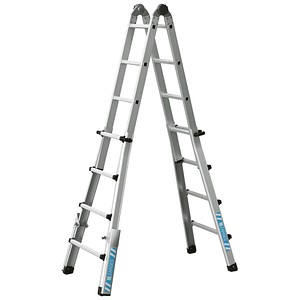 4003866424375 - Vielzweckleiter Variotec V silber 4x 4 Sprossen H 4170 cm