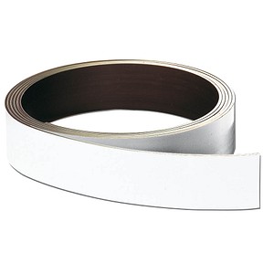 FRANKEN Magnetband weiß 3,0 x 1000,0 cm