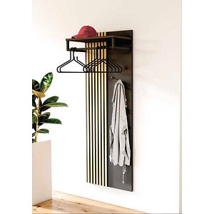 Kerkmann Wandgarderobe Oxford 32000035 anthrazit Holz 6 Haken 60,0 x 160,0 cm, 1 St.