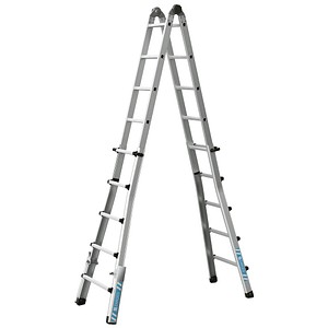 4003866424382 - Vielzweckleiter Variotec V silber 4x 5 Sprossen H 5290 cm