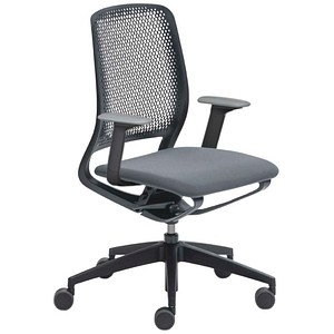 4049694007953 - Bürostuhl semotion em-801 113 Stoff grau Gestell schwarz