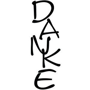 4006166146107 - Motivstempel DANKE 30 x 70 cm 4006166146107 - Motivstempel DANKE 30 x 70 cm
