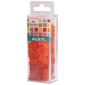 4006166823718 - Mosaiksteine orange Acryl transparent