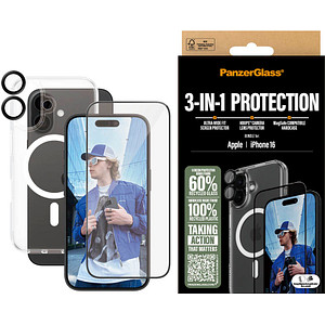 5715685003387 - 3-in-1 Schutz-Set für Apple iPhone 16 5715685003387 PanzerGlass 5715685003387 - 3-in-1 Schutz-Set für Apple iPhone 16 5715685003387 PanzerGlass