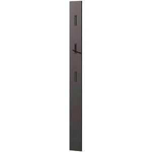 4005949372856 - Garderobenpaneel Susanna Wandmontage 3 Klapphaken bis 5 kg B 150 x T 40 x H 1700 mm MDF graphit hochglanz