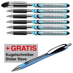 4004675096906 - AKTION Kugelschreiber Slider Basic schwarz transparent Schreibfarbe schwarz 6 St + GRATIS Slider Kugelschreiber Rave XB schwarz 4004675096906 - AKTION Kugelschreiber Slider Basic schwarz transparent Schreibfarbe schwarz 6 St + GRATIS Slider Kugelschreiber Rave XB schwarz