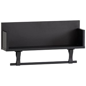 4027181121405 - Wandregal SCHILDMEYER Ella Breite 59 cm schwarz (schwarzmatt) Regale B H T 598cm x 315cm x 135cm FSC-zertifizierter Holzwerkstoff Mit Kleiderstange aus Kunststoff und Schlaufen aus Leder B598cm H315cm T135cm 4027181121405 - Wandregal SCHILDMEYER Ella Breite 59 cm schwarz (schwarzmatt) Regale B H T 598cm x 315cm x 135cm FSC-zertifizierter Holzwerkstoff Mit Kleiderstange aus Kunststoff und Schlaufen aus Leder B598cm H315cm T135cm