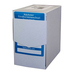 4052301044043 - Aufkleber Kraftstofffilter-Wechsel ausgeführt bei blau weiß 250 St