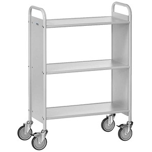 4017976048703 - Fetra fetra 4870 Bürowagen Stahl pulverbeschichtet Traglast (max) 150 kg Lichtgrau (RAL 7035)