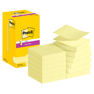 Post-it® Super Sticky Z-Notes Haftnotizen extrastark R33012SY gelb 12 Blöcke