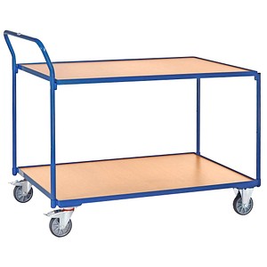 4017976227467 - Fetra - Tischwagen mit Holzwerkstoffplatten 2 Etagen 1335x800x1040mm Außenmaße