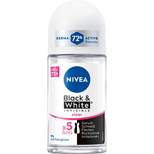 0000042449492 - Black & White Invisible Clear Deo-Roller 50 ml 0000042449492 50 Milliliter 0000042449492 - Black & White Invisible Clear Deo-Roller 50 ml 0000042449492 50 Milliliter