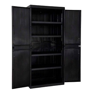 PAPERFLOW Lagerschrank GMEHC2.01 MEGA, GMEHC2.01 schwarz 5 Fachböden 89,0 x 54,0 x 190,0 cm