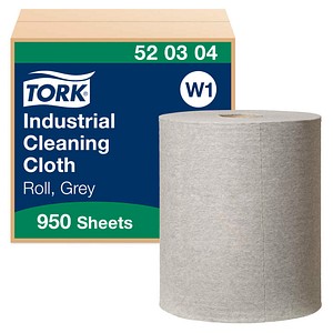 TORK Putztuchrolle Premium W1 Industrie 1-lagig grau, 950 Blätter, 1 Rolle