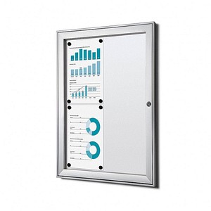 8595578357691 - SHOWDOWN Abschließbarer Schaukasten Magnetisch 521 B x 696 H cm Silber 4 x DIN A4 8595578357691 - SHOWDOWN Abschließbarer Schaukasten Magnetisch 521 B x 696 H cm Silber 4 x DIN A4