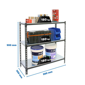 8425437096952 - Schwerlastregal SIMONCLICK 8425437096952 anthrazit weiß 900 x 300 x 900 cm 8425437096952 Simonrack 8425437096952 - Schwerlastregal SIMONCLICK 8425437096952 anthrazit weiß 900 x 300 x 900 cm 8425437096952 Simonrack