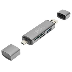 4016032464464 - SD-Kartenleser silber DIGITUS Multi-microSD SD-Kartenleser silber DA-70886 4016032464464