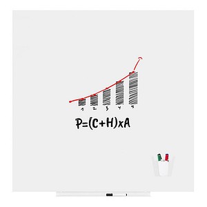 8427951072092 - Whiteboard Skincolor BASIC-Version - Stahlblech lackiert BxH 1290 x 1290 mm weiß kaiserkraft