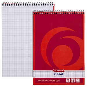 4008110110530 - herlitz Notizblock DIN A5 Kariert Spiralbindung Pappe Rot Nicht perforiert 80 Seiten 4008110110530 - herlitz Notizblock DIN A5 Kariert Spiralbindung Pappe Rot Nicht perforiert 80 Seiten